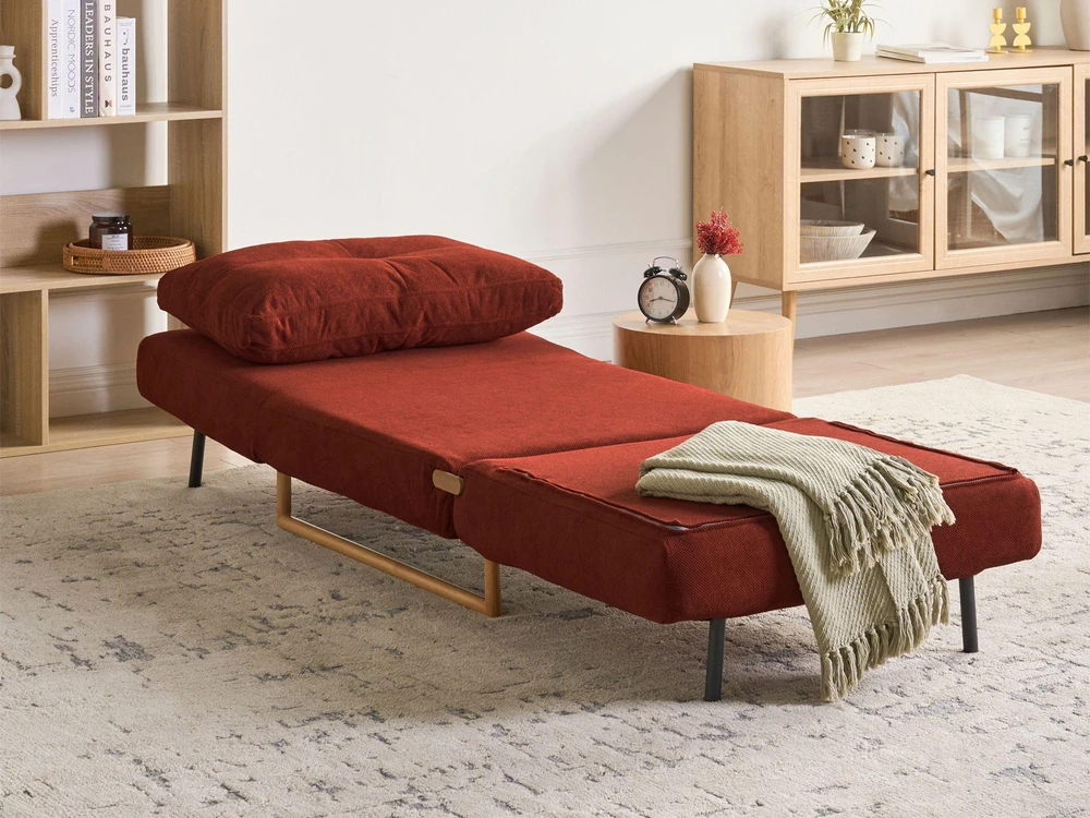 Sofa Beliani 6 asmenų poilsio komplektas JERSLEV raudonas