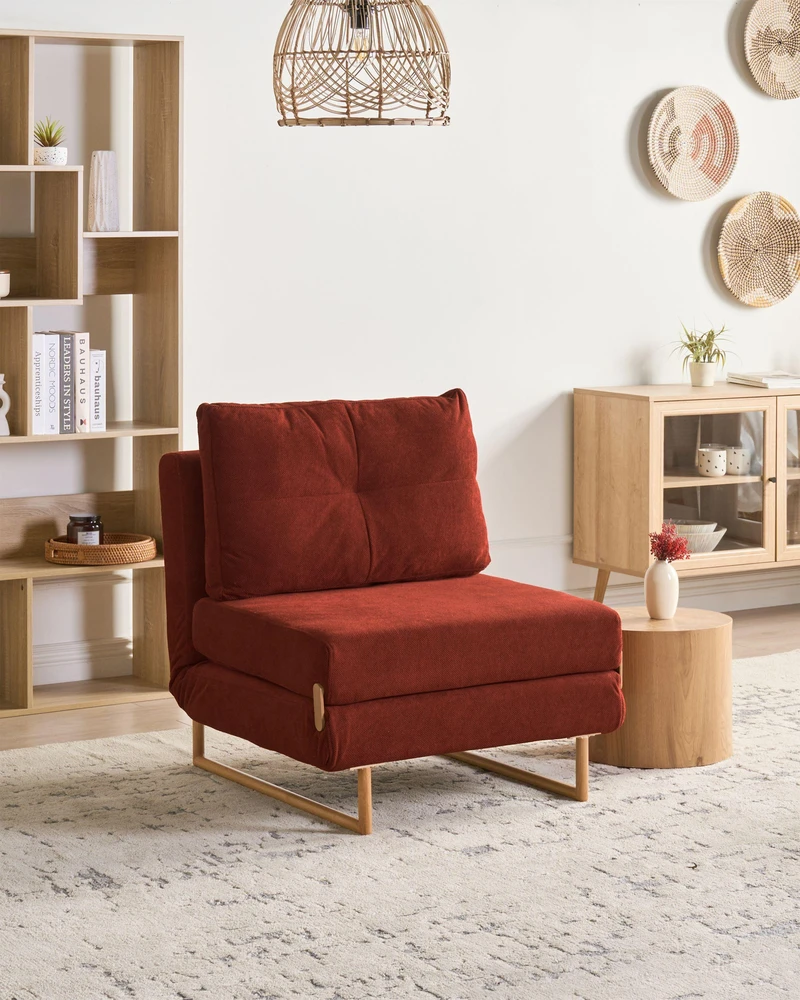 Sofa Beliani 6 asmenų poilsio komplektas JERSLEV raudonas