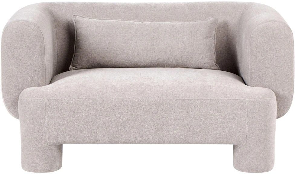 Sofa Beliani 6 asmenų poilsio komplektas HOGBO smėlio spalvos su otomane