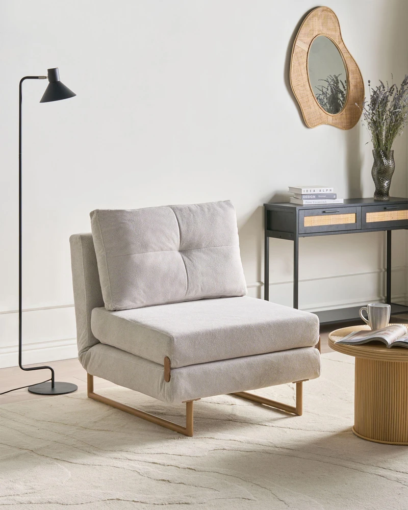 Sofa Beliani 6 asmenų svetainės baldų komplektas JERSLEV, kreminė balta