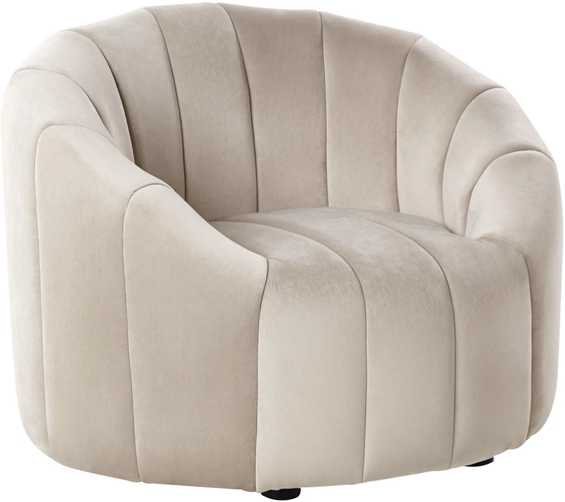 Sofa Beliani 6 asmenų svetainės baldų komplektas MALUNG, veliūras, smėlio spalvos