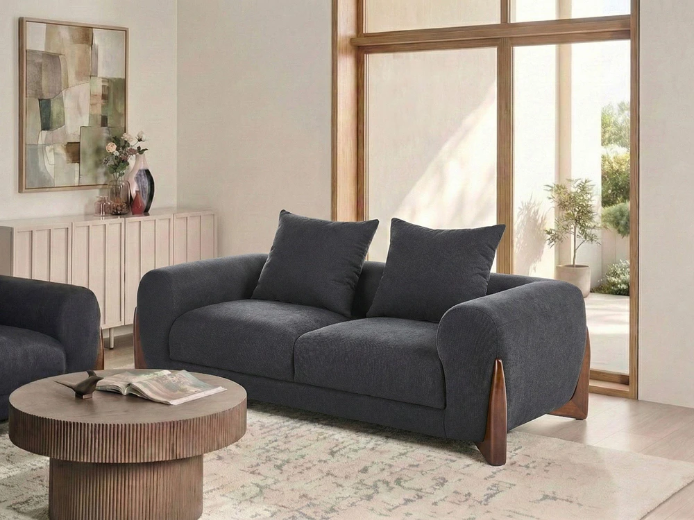 Sofa Beliani 6 vietų poilsio baldų komplektas VINLIDEN, juodas