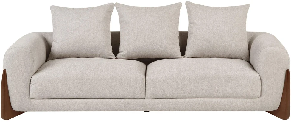 Sofa Beliani 6 vietų poilsio baldų komplektas VINLIDEN smėlio ir rusvos spalvos