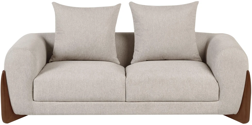 Sofa Beliani 6 vietų poilsio baldų komplektas VINLIDEN smėlio ir rusvos spalvos