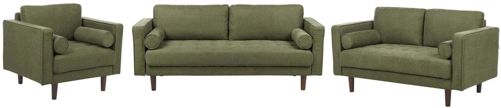 Sofa Beliani 6 vietų poilsio komplektas NURMO tamsiai žalias