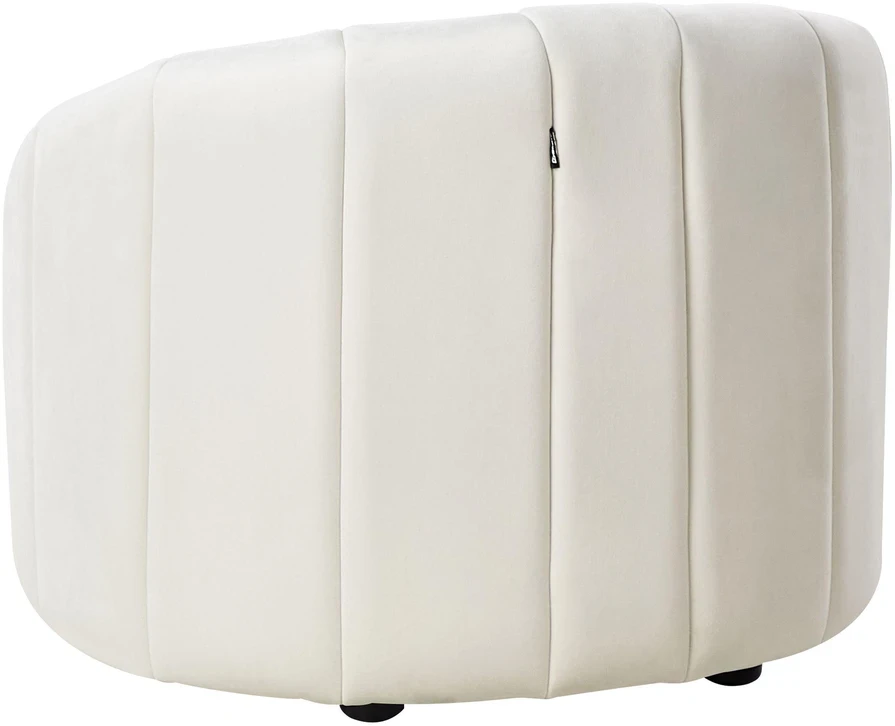Sofa Beliani 6 vietų svetainės baldų komplektas MALUNG, veliūras, kreminė balta