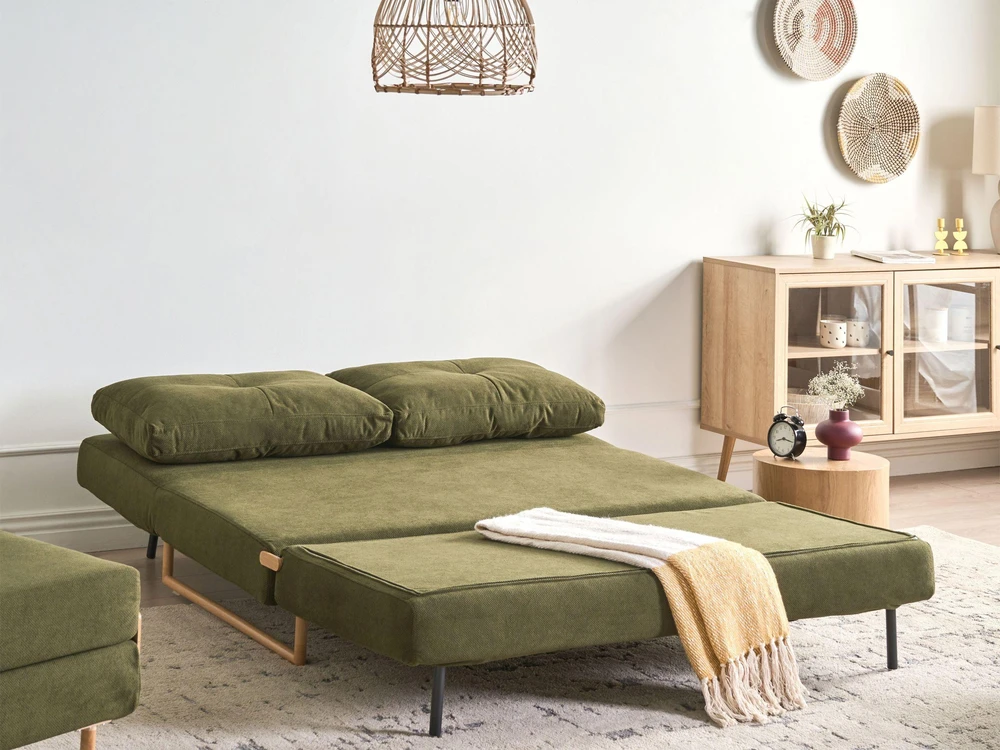 Sofa Beliani 6 vietų svetainės baldų komplektas JERSLEV žalias