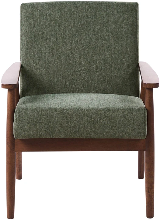 Sofa Beliani 6 vietų svetainės baldų komplektas ESRUM tamsiai ruda / žalia