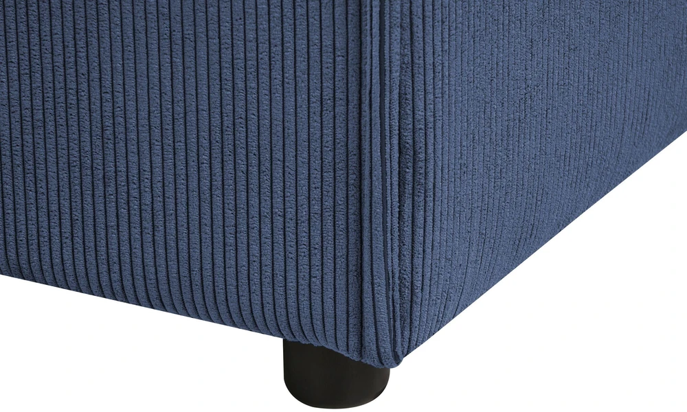 Sofa Beliani ARDAL kampinis modulis, tamsiai mėlynas velvetas, kairinis
