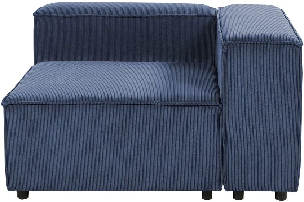 Sofa Beliani ARDAL kampinis modulis, tamsiai mėlynas velvetas, kairinis