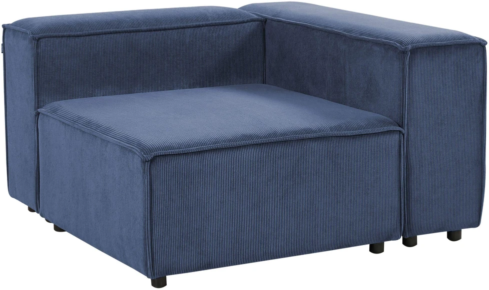 Sofa Beliani ARDAL kampinis modulis, tamsiai mėlynas velvetas, kairinis
