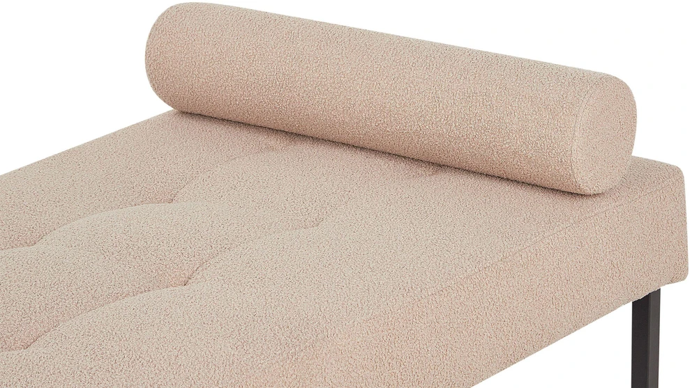 Sofa Beliani CHINON šezlongas, „Bouclé“, smėlio spalvos