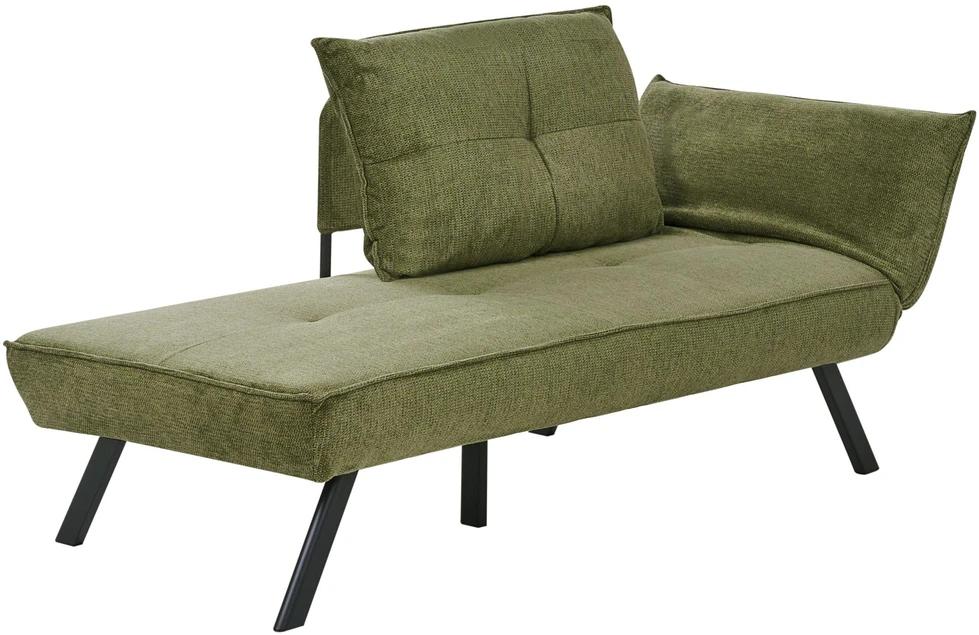 Sofa Beliani Dešinės pusės šezlongas ROCAMADOUR, žalias
