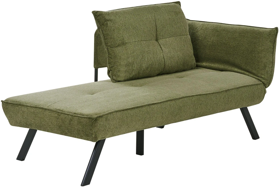 Sofa Beliani Dešinės pusės šezlongas ROCAMADOUR, žalias