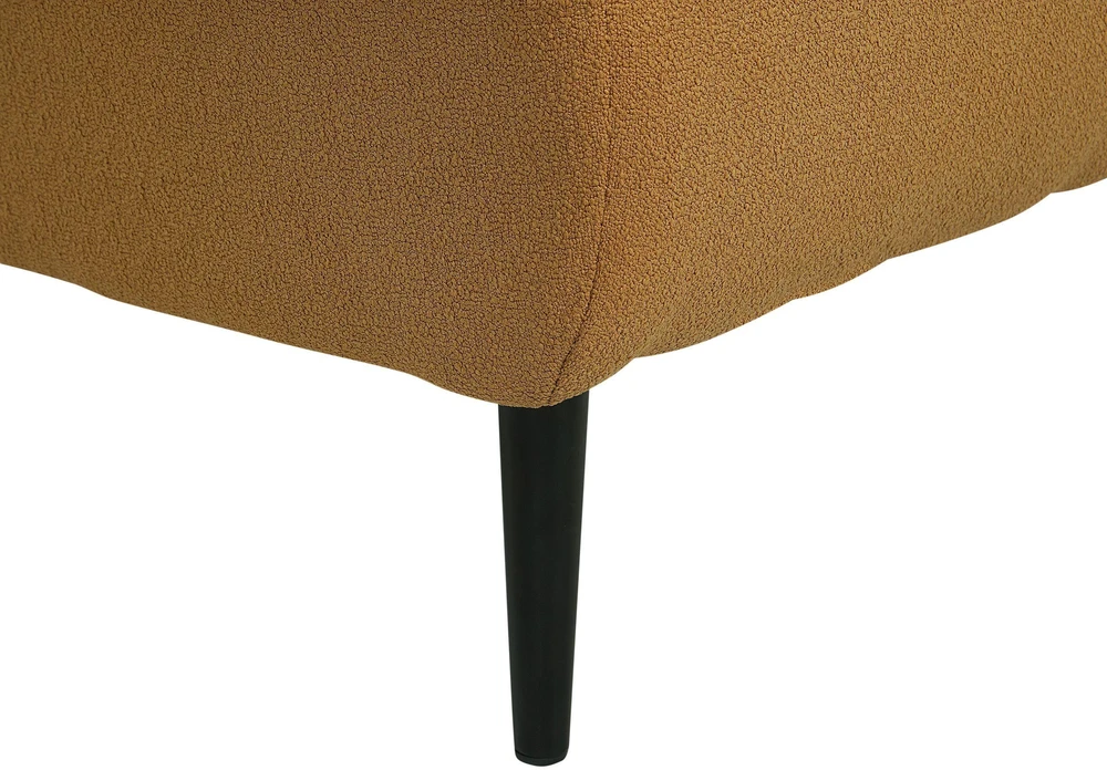 Sofa Beliani Dešininė šezlongas CHEVANNES Boucle garstyčių spalvos