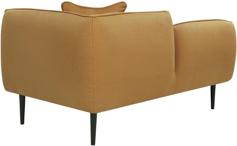 Sofa Beliani Dešininė šezlongas CHEVANNES Boucle garstyčių spalvos