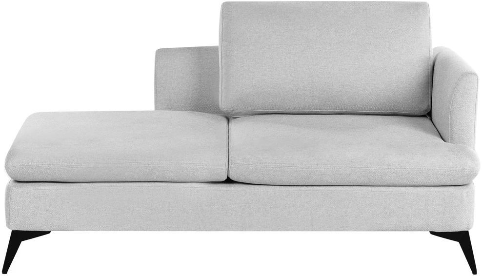 Sofa Beliani Dešininė šezlongas SIEVOZ šviesiai pilkos spalvos
