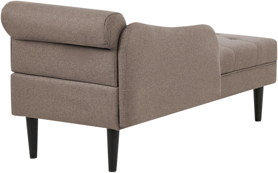 Sofa Beliani Dešininė šezlongas YVOIRE smėlio spalvos