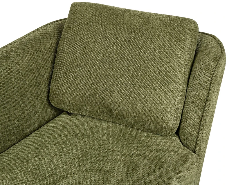 Sofa Beliani Dešininė šezlongo kėdė ARTHEZE tamsiai žalia