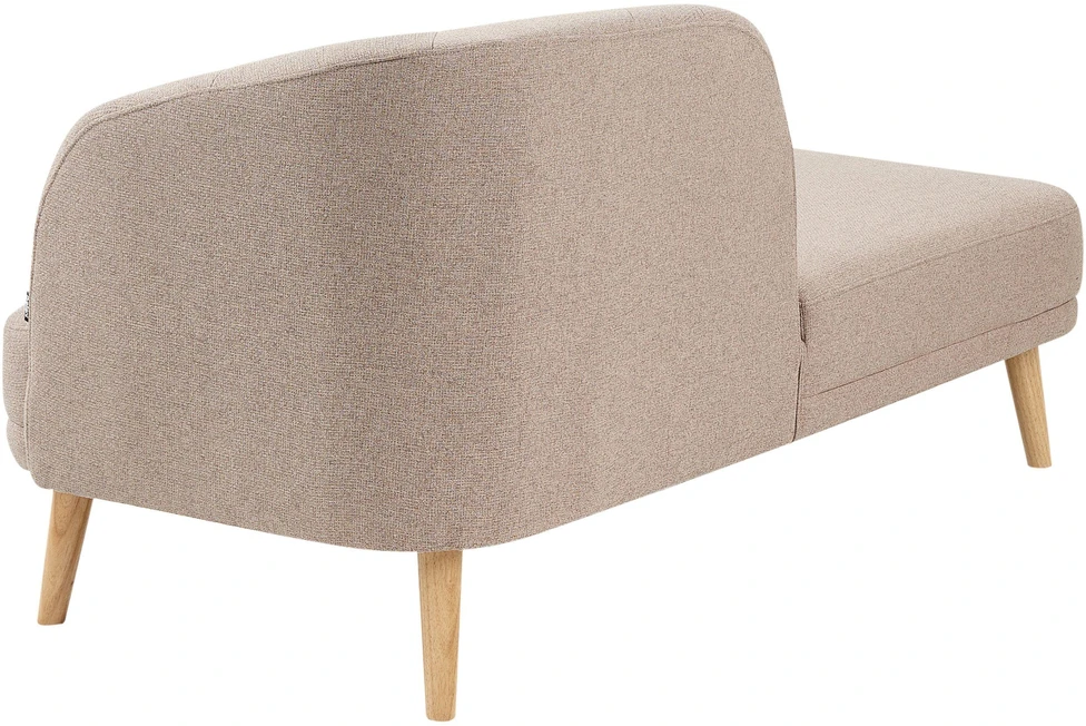 Sofa Beliani Dešininė šezlongo kėdė TANLAY šviesiai ruda