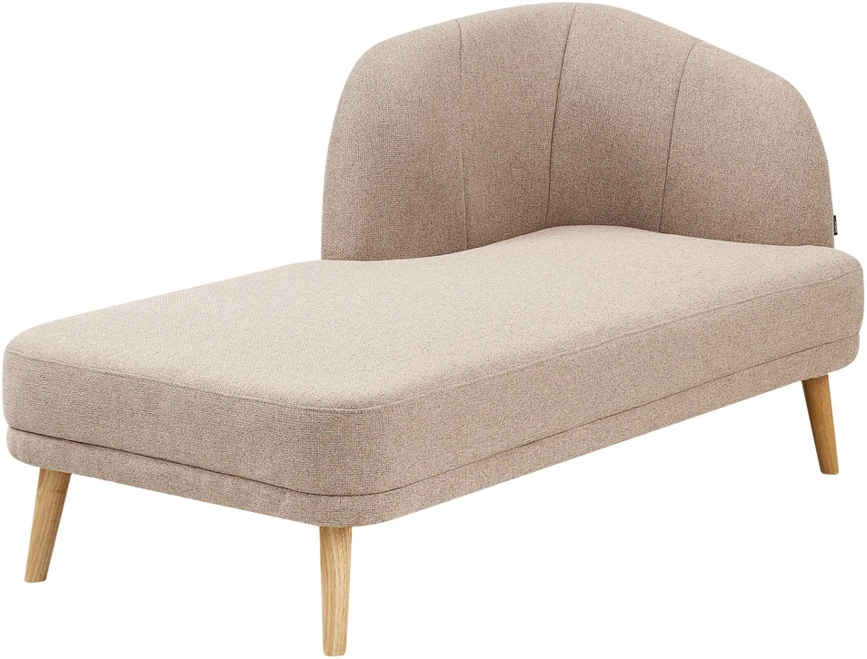 Sofa Beliani Dešininė šezlongo kėdė TANLAY šviesiai ruda