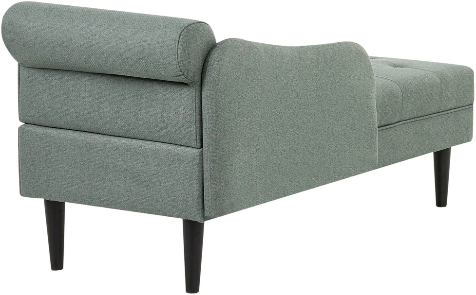 Sofa Beliani Dešininė šezlongo kėdė YVOIRE žalia
