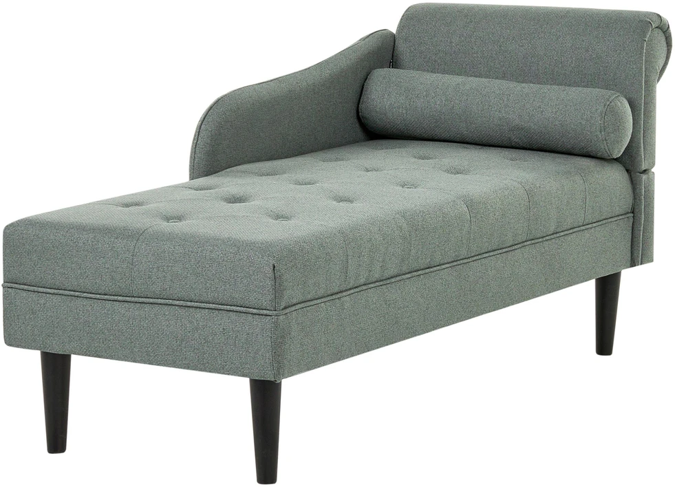 Sofa Beliani Dešininė šezlongo kėdė YVOIRE žalia