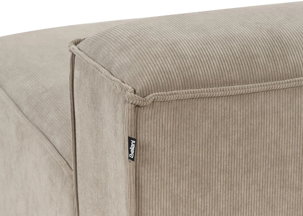 Sofa Beliani Dešininės pusės gulimoji kėdė ARDAL, velvetas, šviesiai ruda