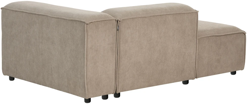 Sofa Beliani Dešininės pusės gulimoji kėdė ARDAL, velvetas, šviesiai ruda
