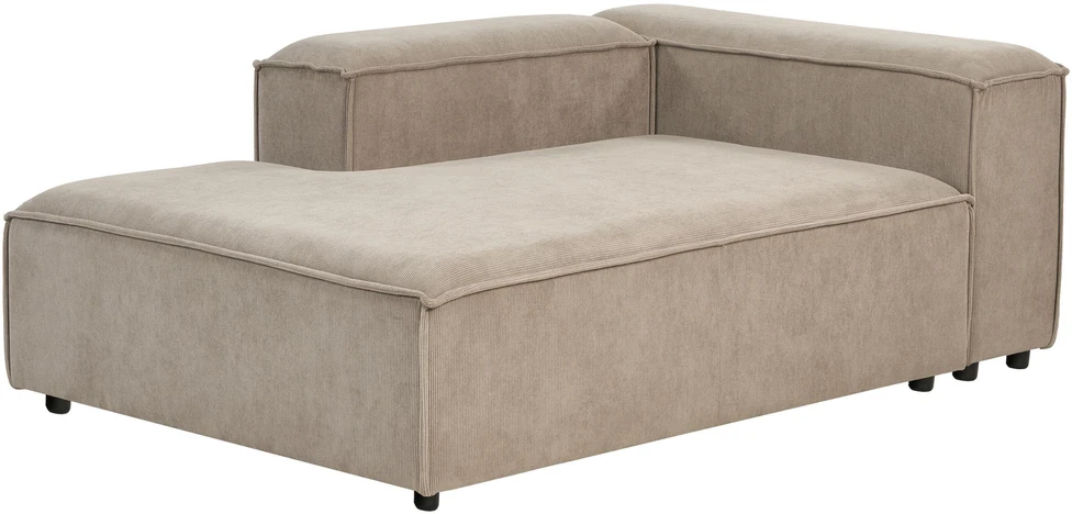 Sofa Beliani Dešininės pusės gulimoji kėdė ARDAL, velvetas, šviesiai ruda