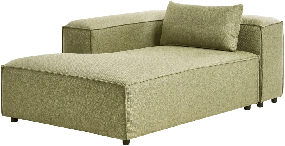 Sofa Beliani Dešininis gultas BRANDE Šviesiai žalias