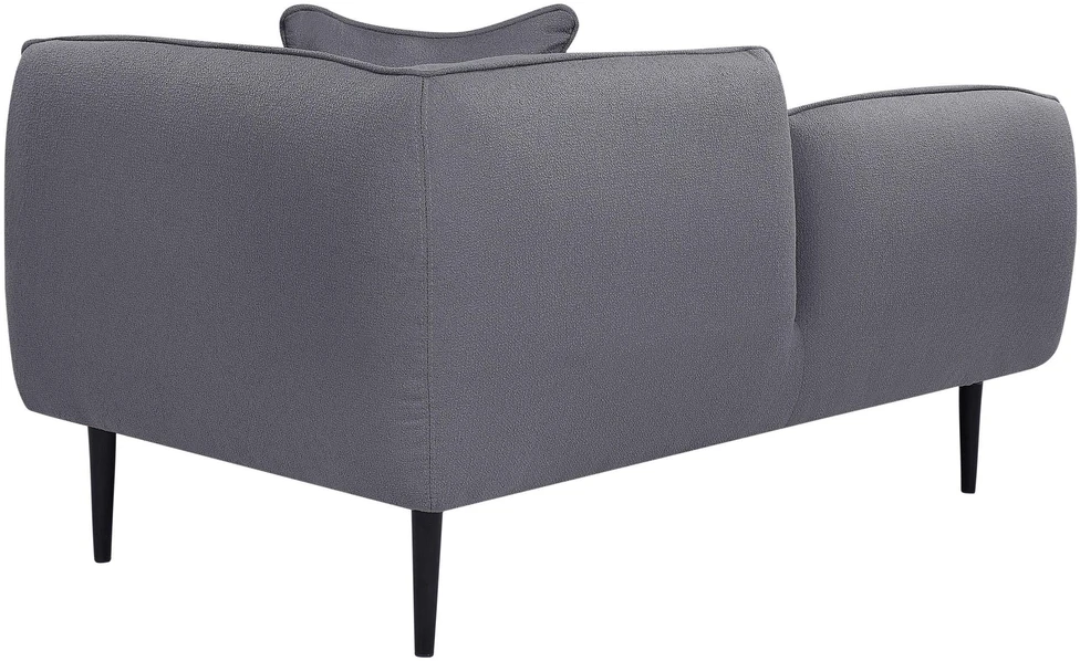 Sofa Beliani Dešininis gultas CHEVANNES Boucle tamsiai pilkas