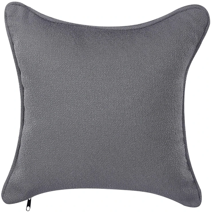 Sofa Beliani Dešininis gultas CHEVANNES Boucle tamsiai pilkas