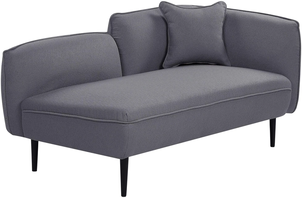 Sofa Beliani Dešininis gultas CHEVANNES Boucle tamsiai pilkas