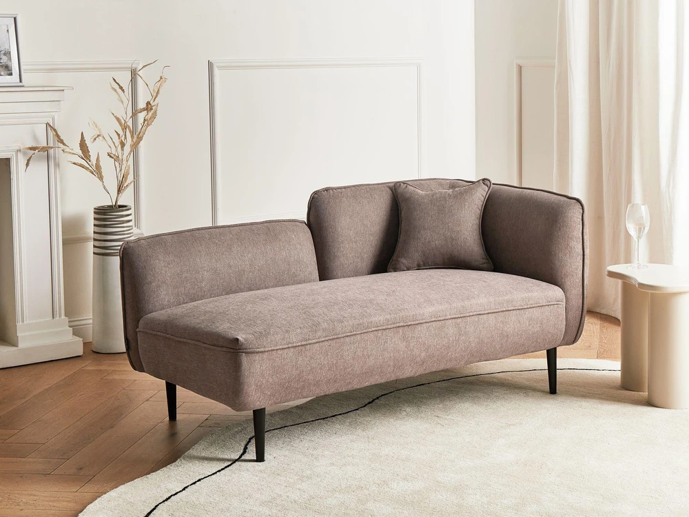 Sofa Beliani Dešininis gultas CHEVANNES šviesiai rudas