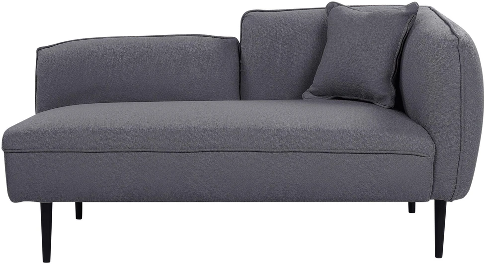 Sofa Beliani Dešininis gultas CHEVANNES Boucle tamsiai pilkas