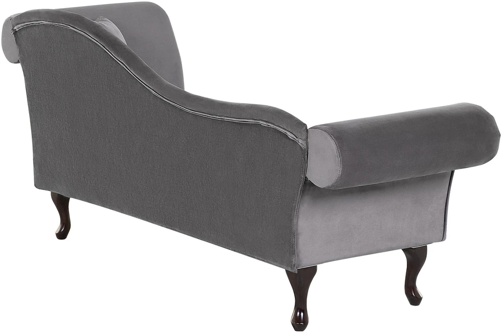 Sofa Beliani Dešininis gultas LATTES veliūrinis pilkas