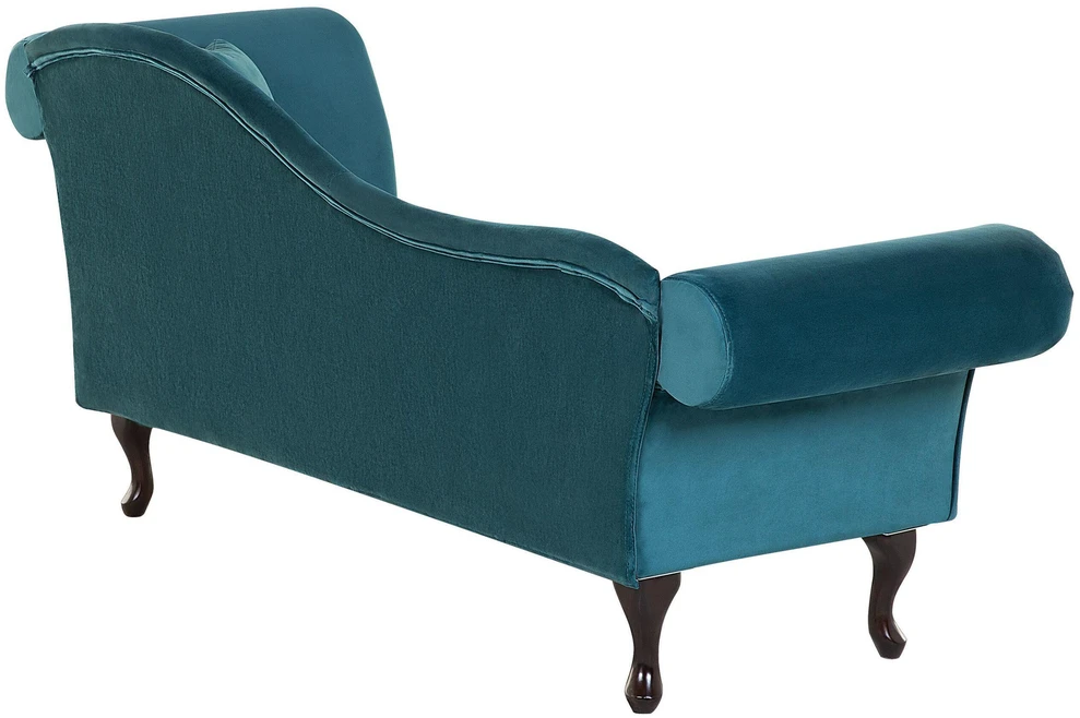 Sofa Beliani Dešininis gultas LATTES, žydras veliūras