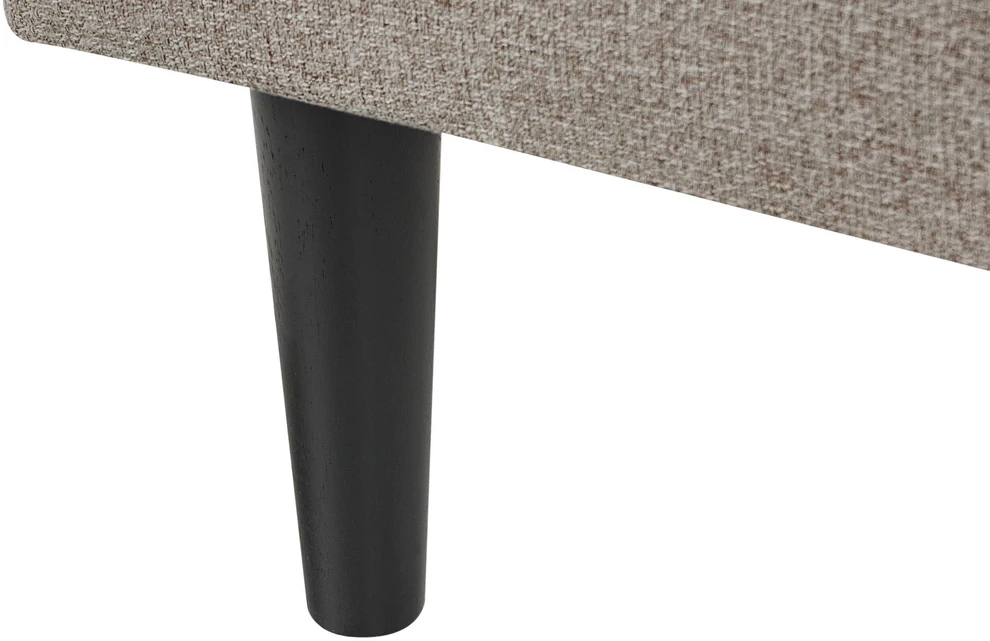 Sofa Beliani Dešininis gultas YVOIRE smėlio spalvos
