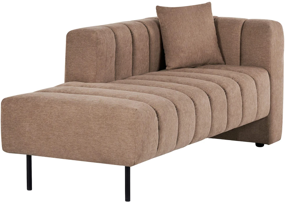 Sofa Beliani Dešininis šezlongas LANNILS šviesiai rudas