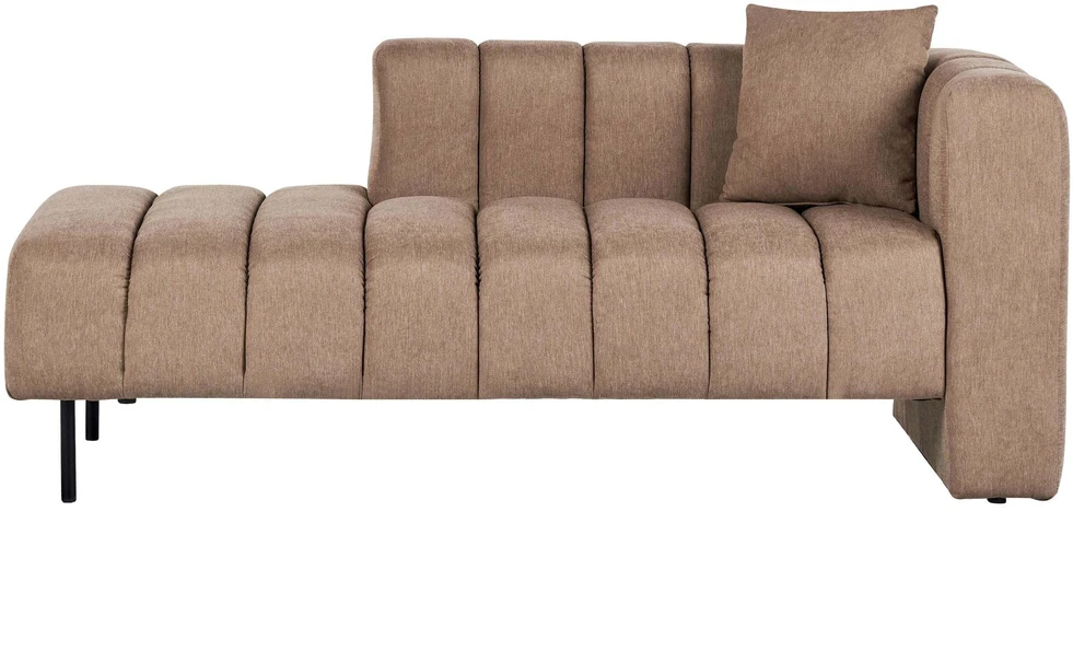 Sofa Beliani Dešininis šezlongas LANNILS šviesiai rudas