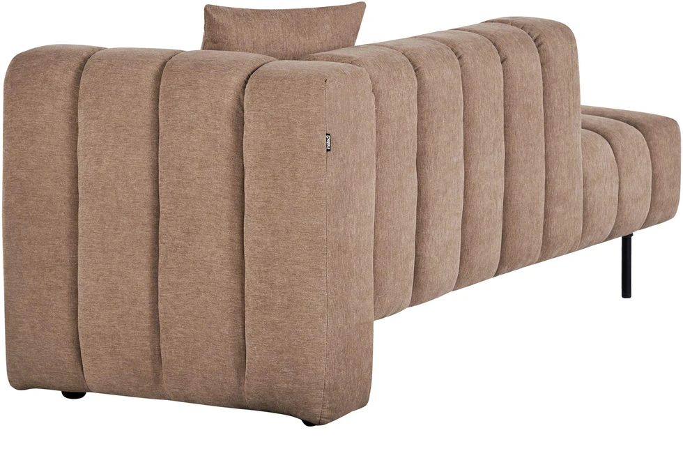 Sofa Beliani Dešininis šezlongas LANNILS šviesiai rudas