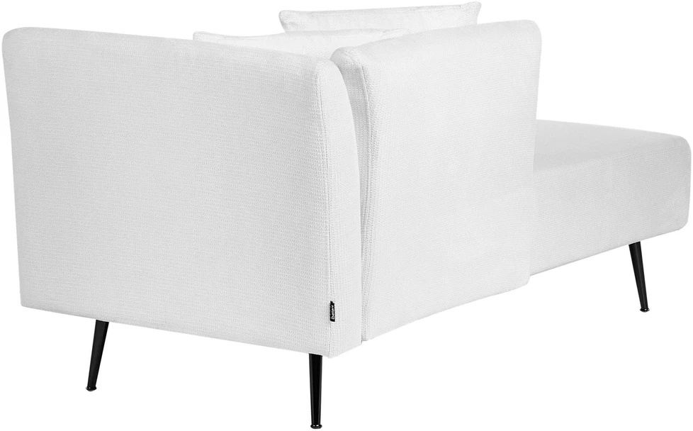 Sofa Beliani Dešininis šezlongas RIOM, baltas