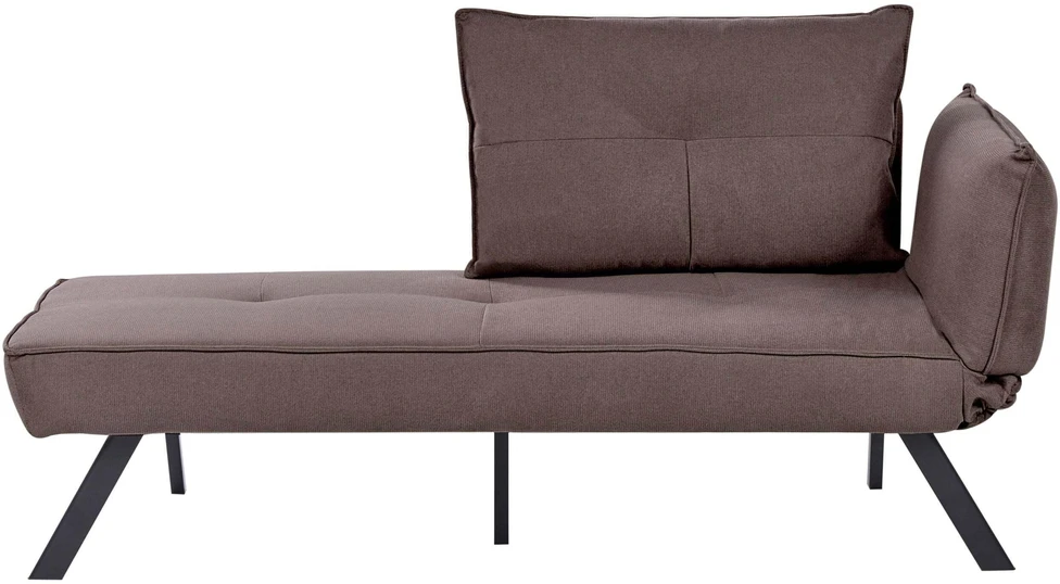 Sofa Beliani Dešininis šezlongas ROCAMADOUR rudas