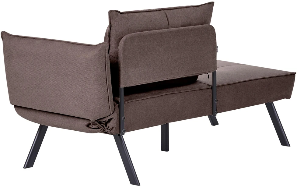 Sofa Beliani Dešininis šezlongas ROCAMADOUR rudas