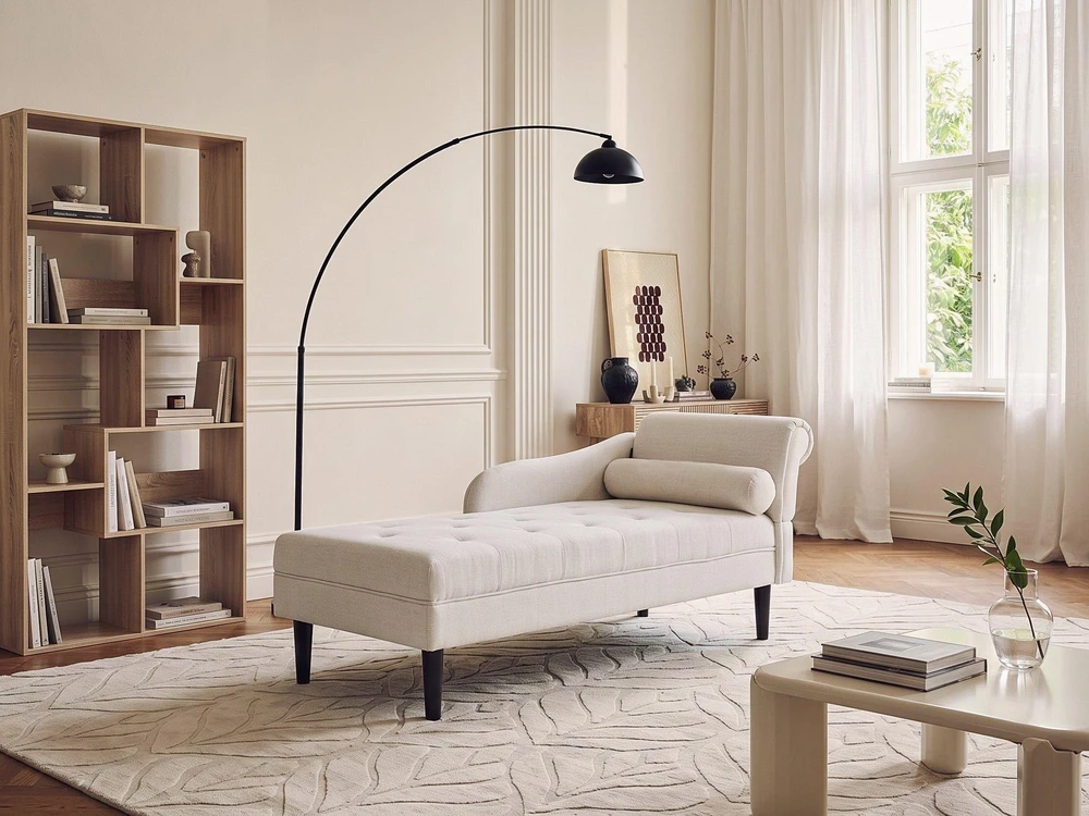 Sofa Beliani Dešininis šezlongas YVOIRE, pieno baltumo