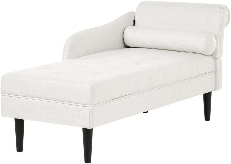 Sofa Beliani Dešininis šezlongas YVOIRE, pieno baltumo