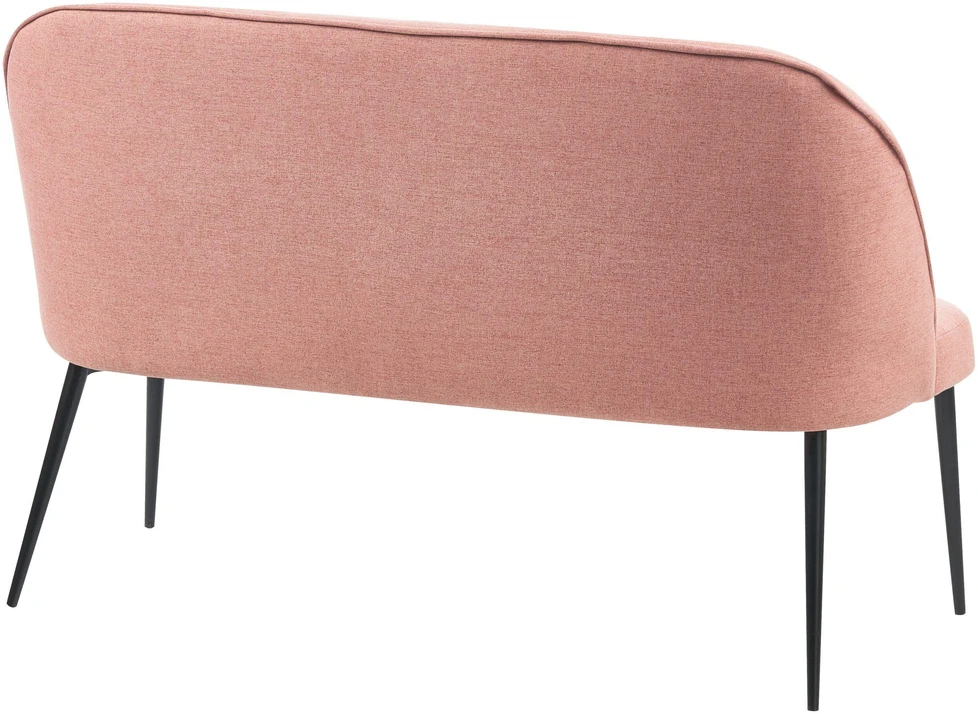 Sofa Beliani Dvivietis suoliukas valgomajam OSBY, rožinis