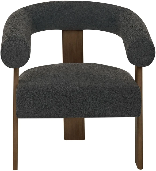 Sofa Beliani ILBRO svetainės baldų komplektas, boucle audinys, juodas / tamsiai rudas