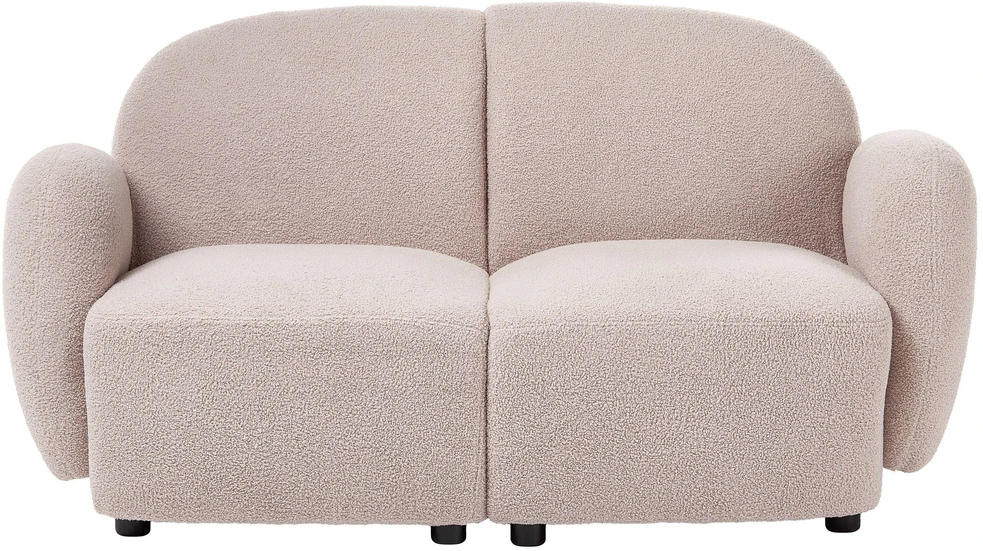 Sofa Beliani JULE bouclé poilsio komplektas 6 asmenims, smėlio spalvos